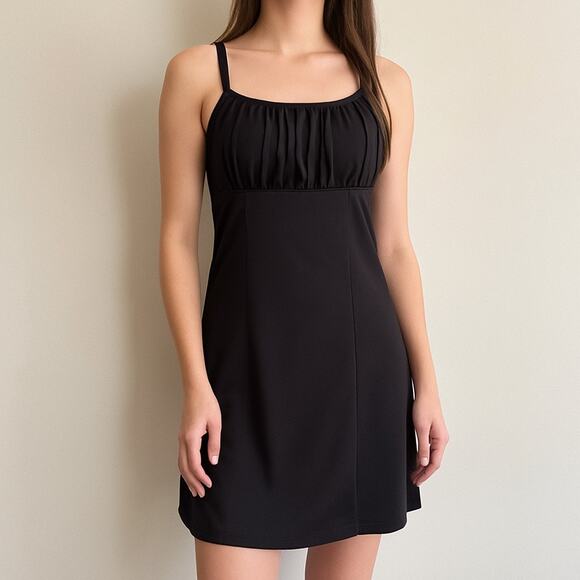 Vintage Y2K Newport News Black Slip Dress – Women’s 12 - Picture 1 of 13